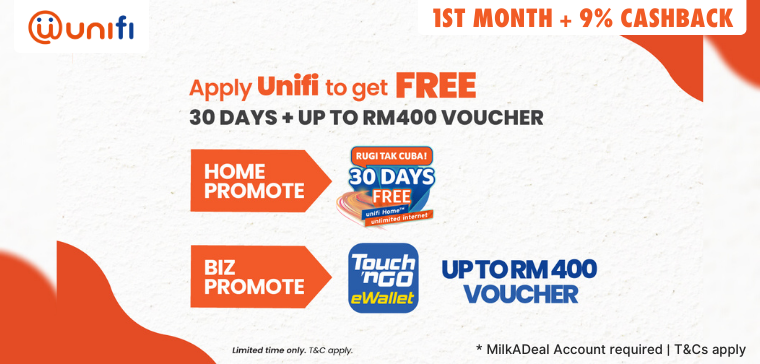 Unifi Broadband Cashback Deals Promo Codes Vouchers Milkadeal